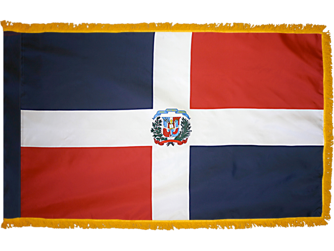Dominican Republic Indoor Presentation Set - Oak Pole