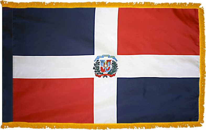 Dominican Republic Flag for Indoor Use