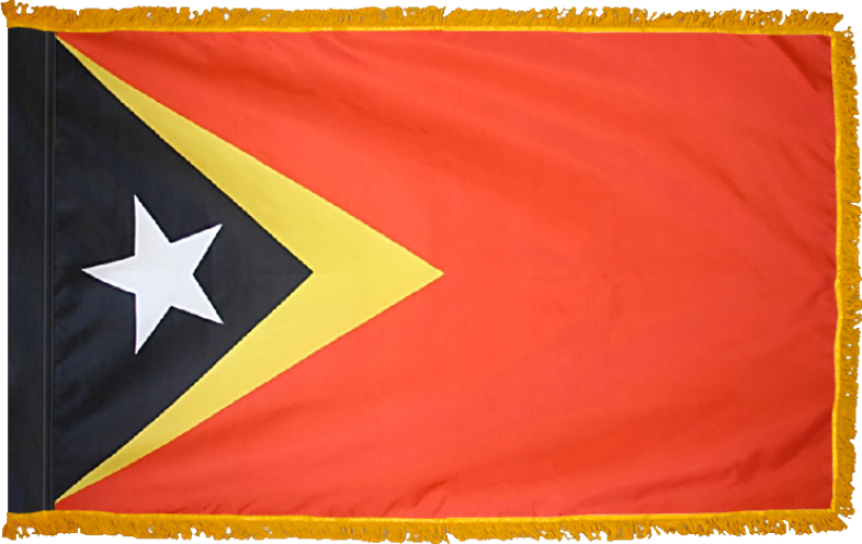 East Timor Flag for Indoor Use