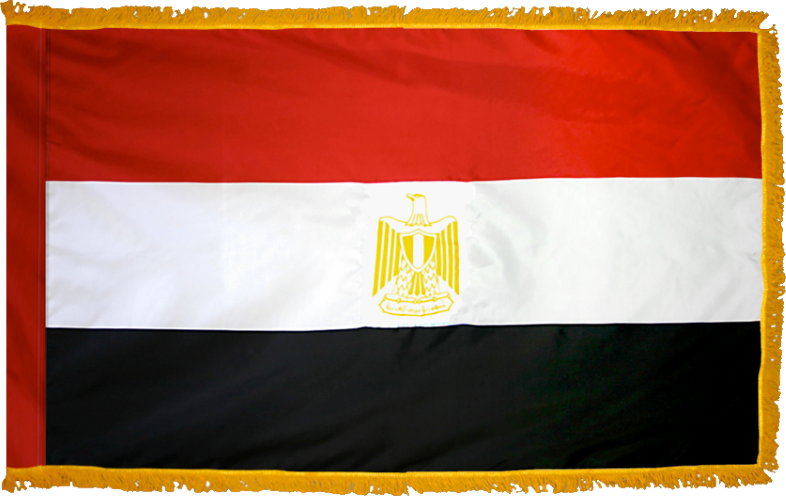 Egypt Flag for Indoor Use