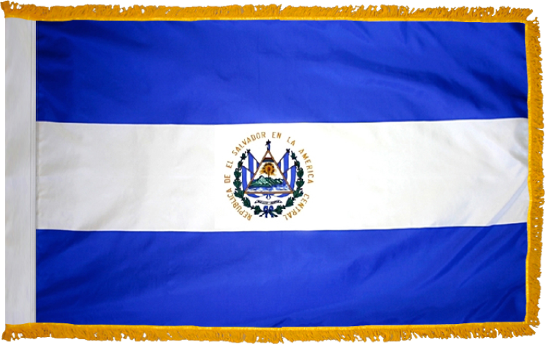 El Salvador Flag for Indoor Use