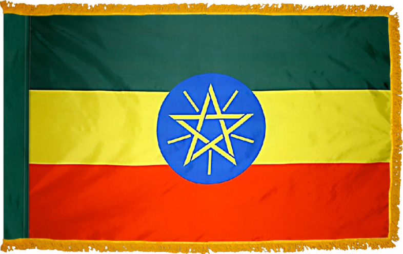 Ethiopia Flag for Indoor Use