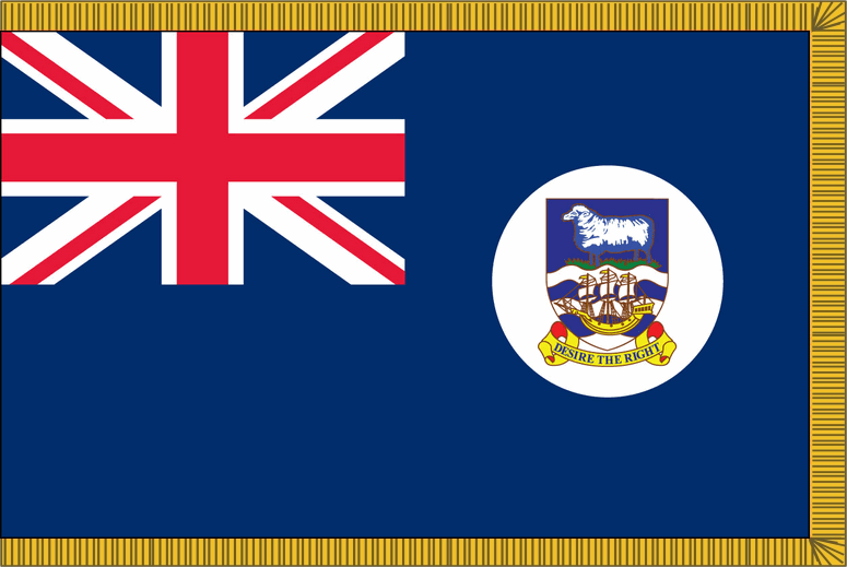 Falkland Islands Flag for Indoor Use