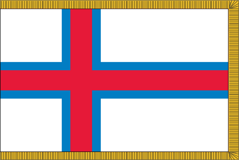 Faroe Islands Flag for Indoor Use