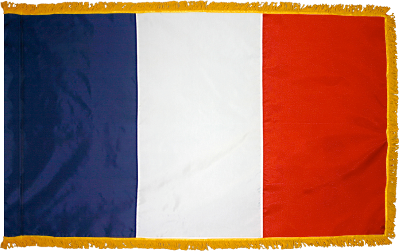 France Flag for Indoor Use