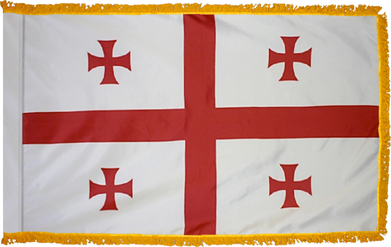 Georgia Republic Flag for Indoor Use