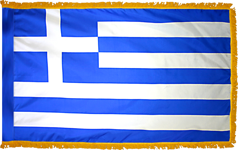 Greece Flag for Indoor Use