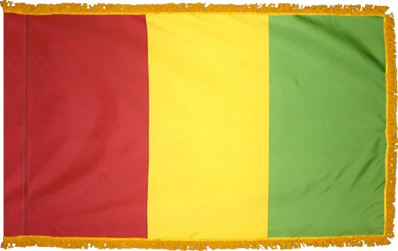 Guinea Flag for Indoor Use