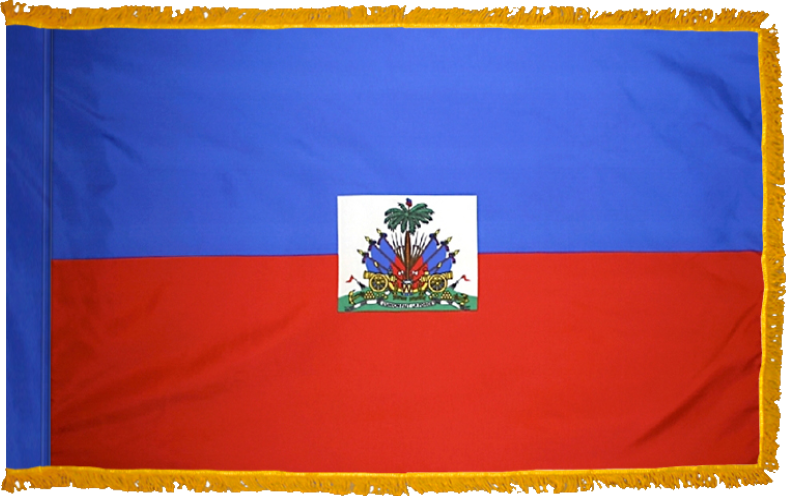 Haiti Flag for Indoor Use