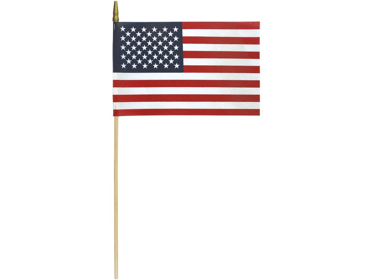 8"x12" American Stick Flag