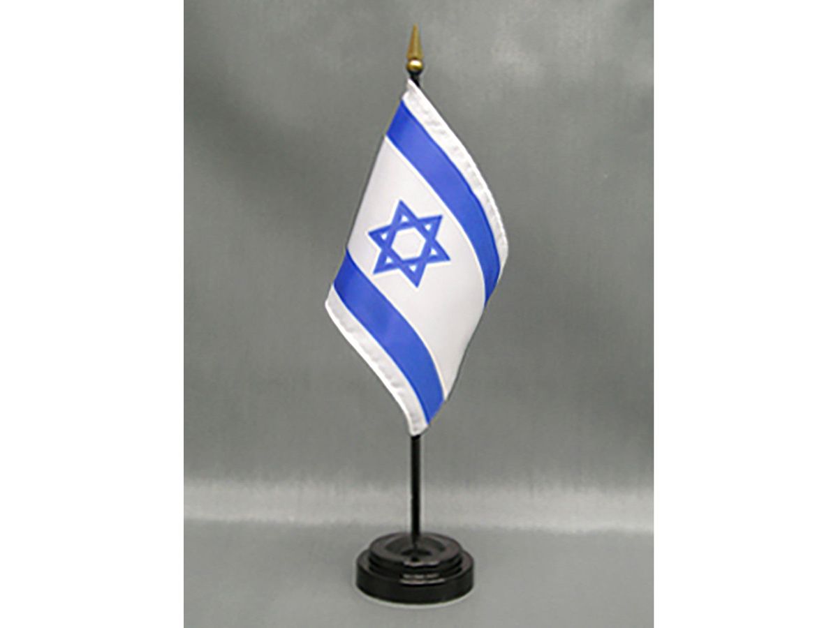 4" x 6" Israel Stick Flag