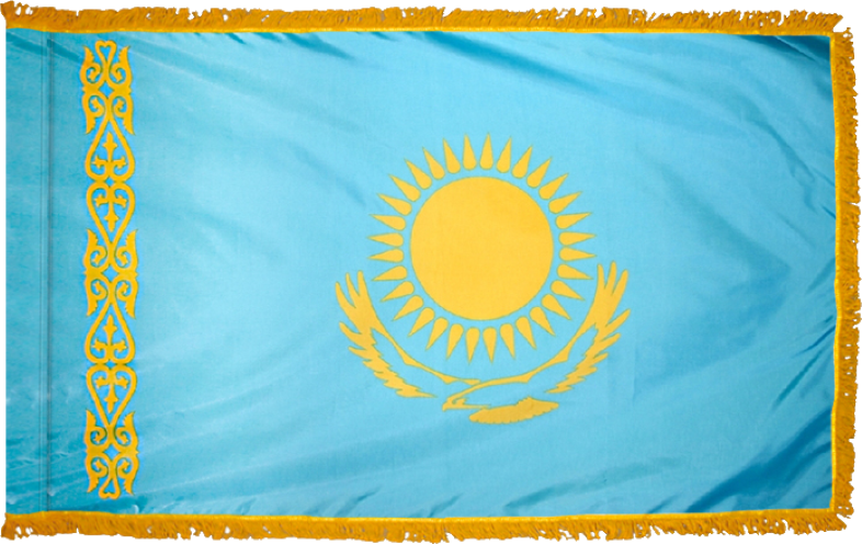 Kazakhstan Flag for Indoor Use