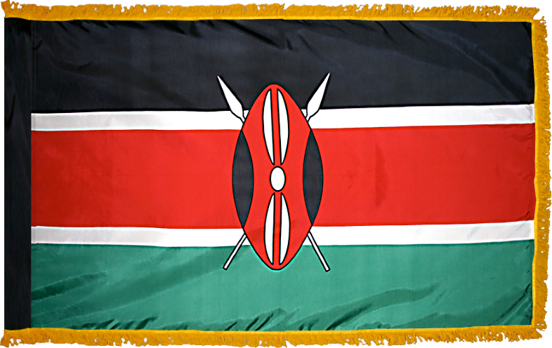 Kenya Flag for Indoor Use