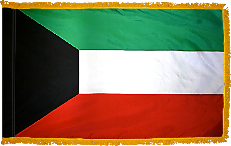 Kuwait Flag for Indoor Use