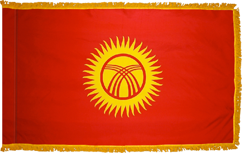 Kyrgyzstan Flag for Indoor Use