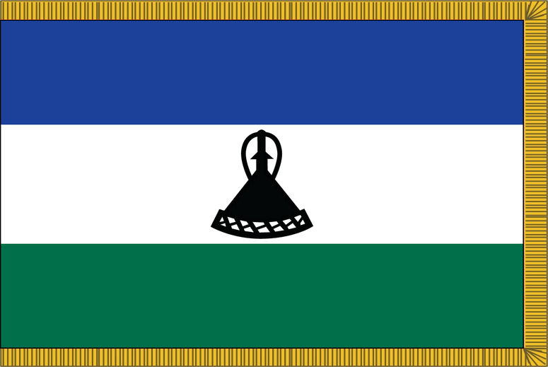 Lesotho Flag for Indoor Use