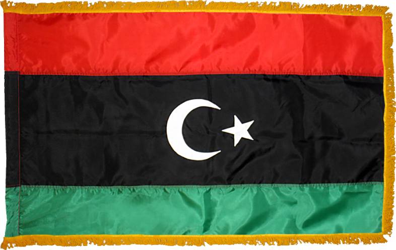 Libya Flag for Indoor Use