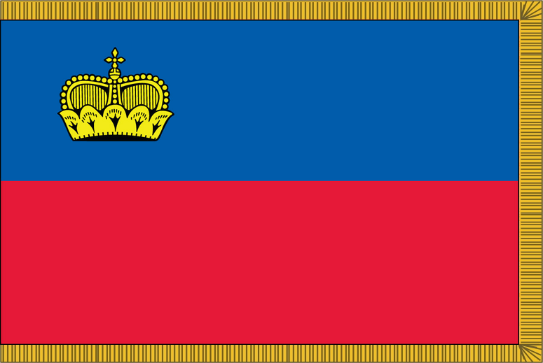 Liechtenstein Flag for Indoor Use