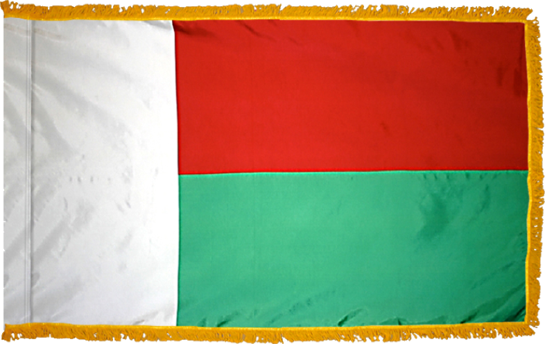 Madagascar Flag for Indoor Use