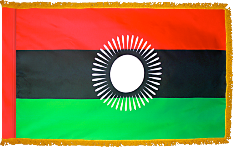 Malawi Flag for Indoor Use