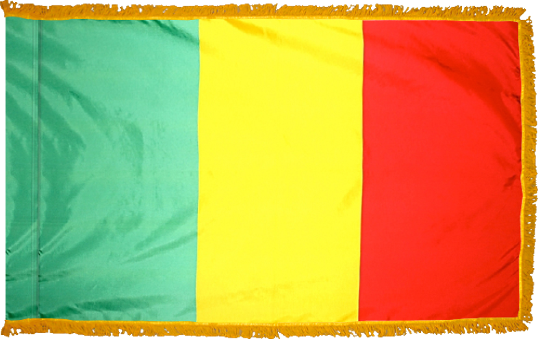 Mali Flag for Indoor Use