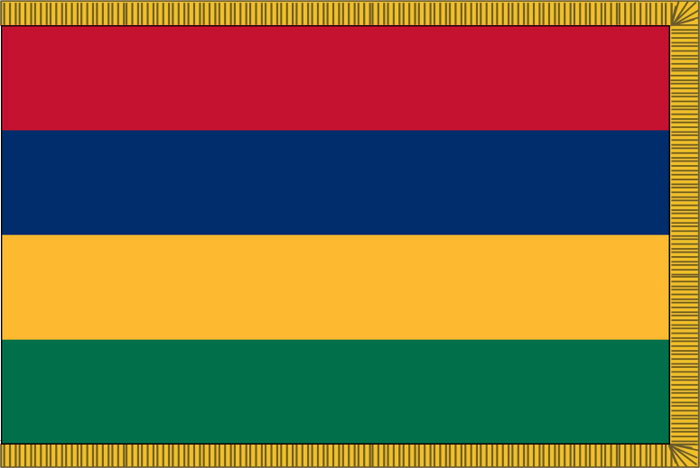 Mauritius Flag for Indoor Use