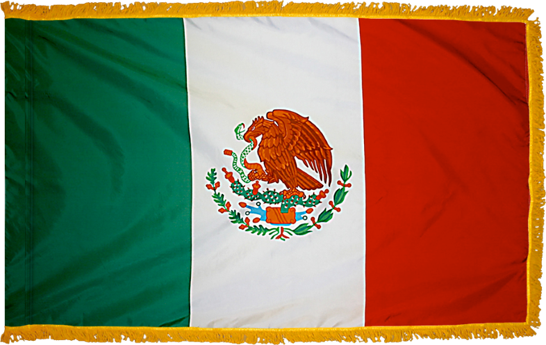 Mexico Flag for Indoor Use