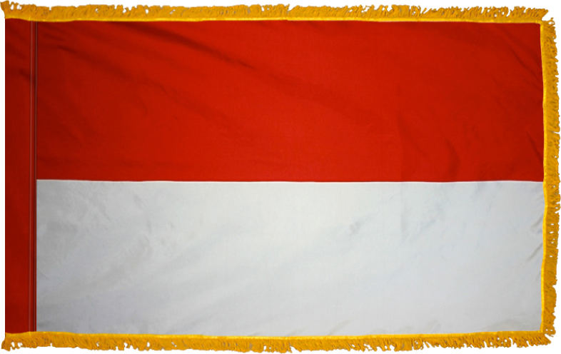 Monaco Flag for Indoor Use