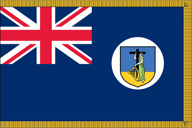 Montserrat Flag for Indoor Use