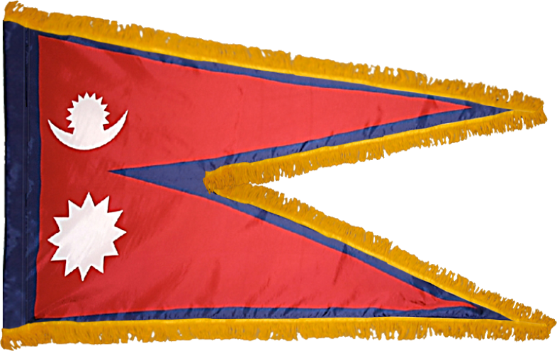 Nepal Flag for Indoor Use