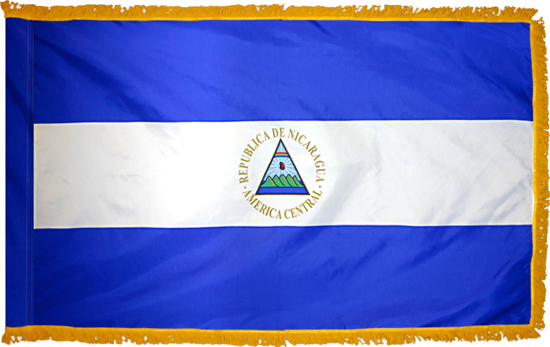 Nicaragua Flag for Indoor Use