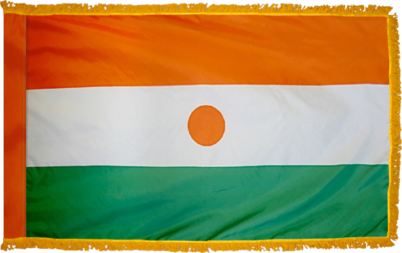 Niger Flag for Indoor Use