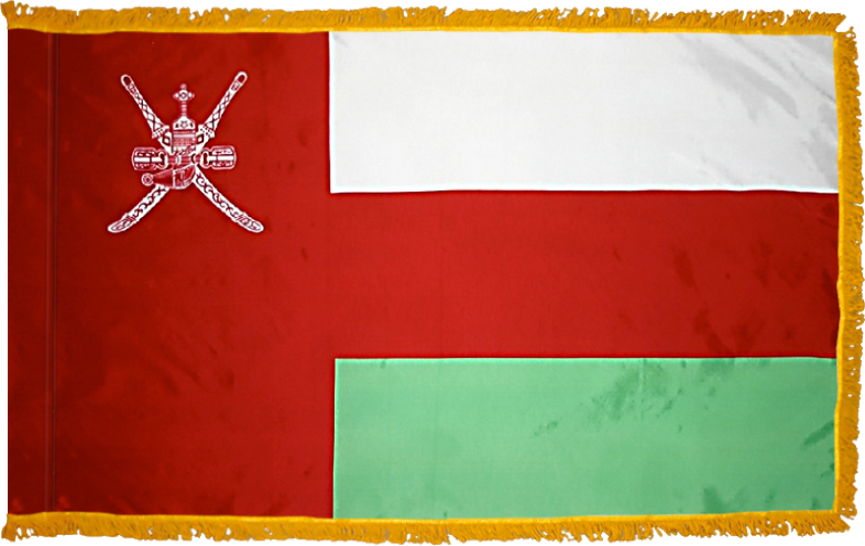 Oman Flag for Indoor Use