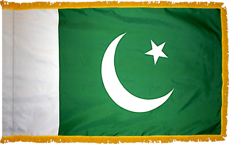 Pakistan Flag for Indoor Use