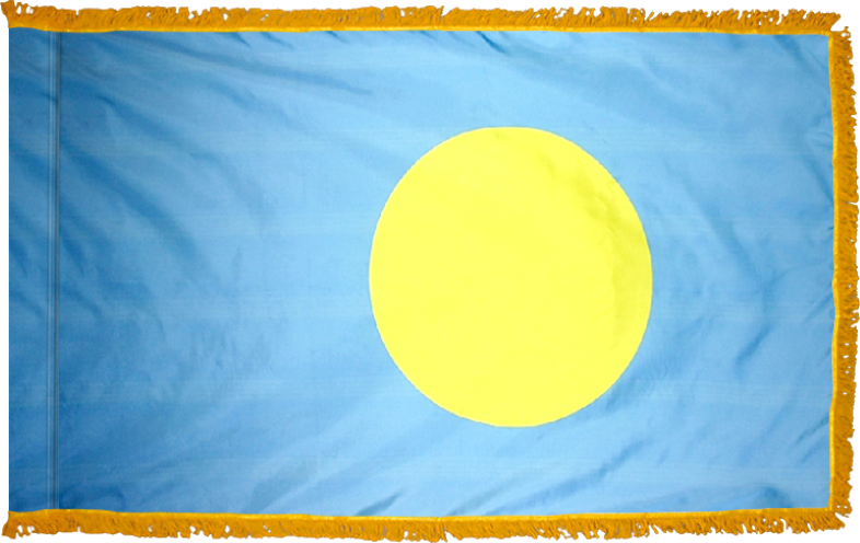Palau Flag for Indoor Use