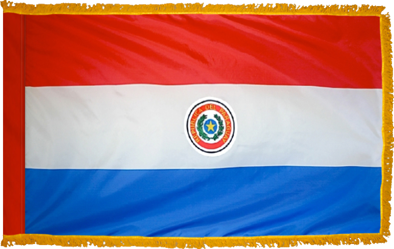 Paraguay Flag for Indoor Use