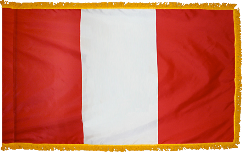 Peru (No Seal) Flag for Indoor Use