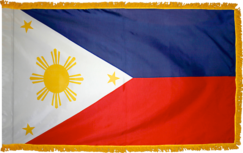 Philippines Flag for Indoor Use