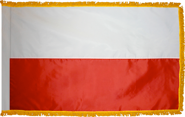 Poland (No Seal) Flag for Indoor Use
