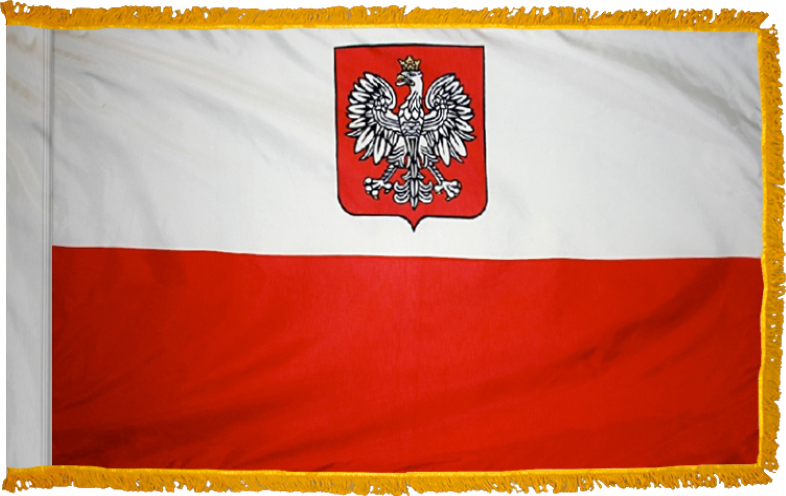 Poland Flag for Indoor Use