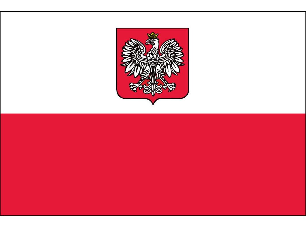 Poland With Eagle Flag for Outdoor Use