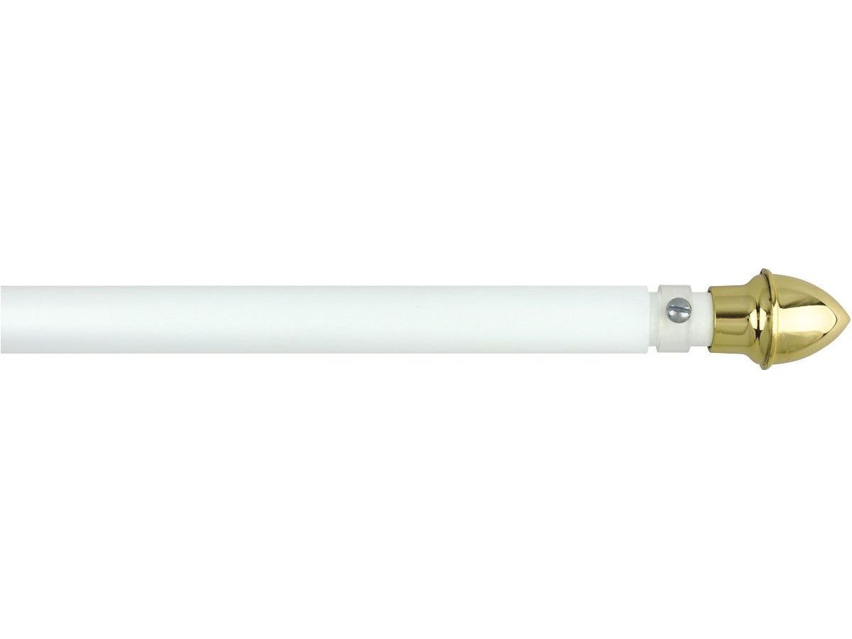 6' White Fiberglass Display Flagpole