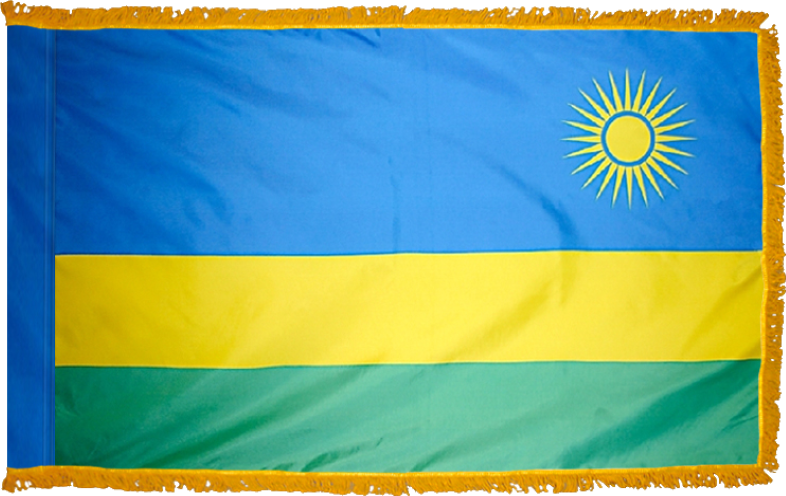 Rwanda Flag for Indoor Use