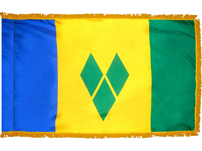 Saint Vincent and the Grenadines Indoor Presentation Set - Oak Pole