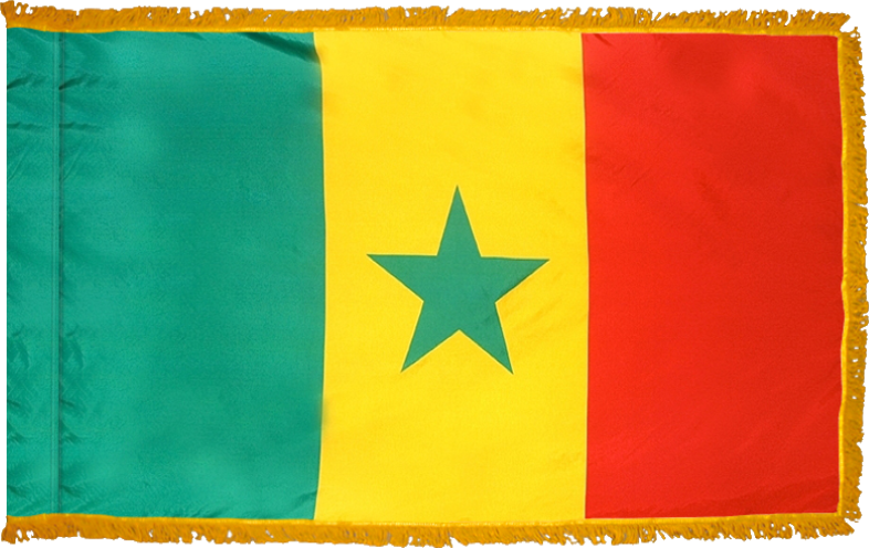 Senegal Flag for Indoor Use