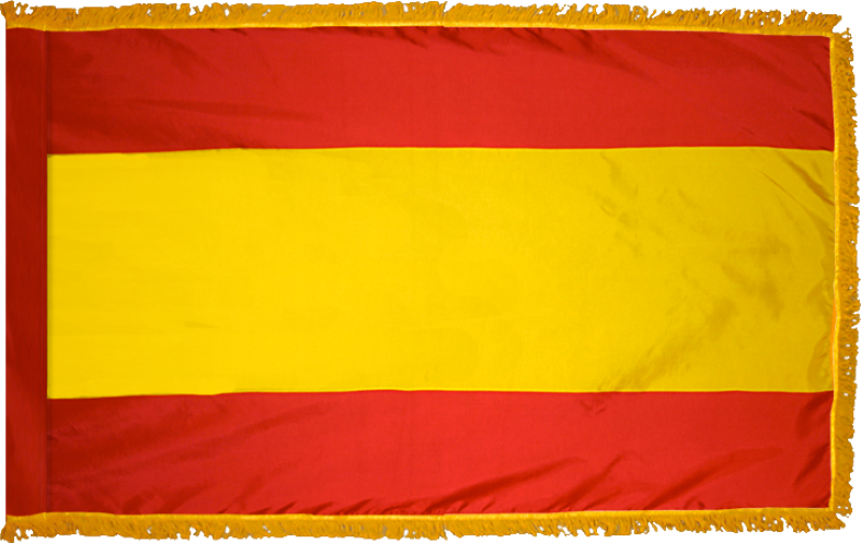 Spain (No Seal) Flag for Indoor Use