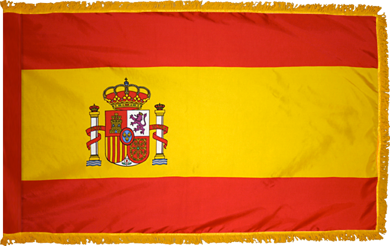 Spain Flag for Indoor Use