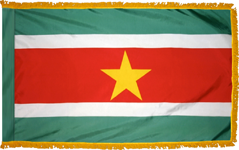 Suriname Flag for Indoor Use