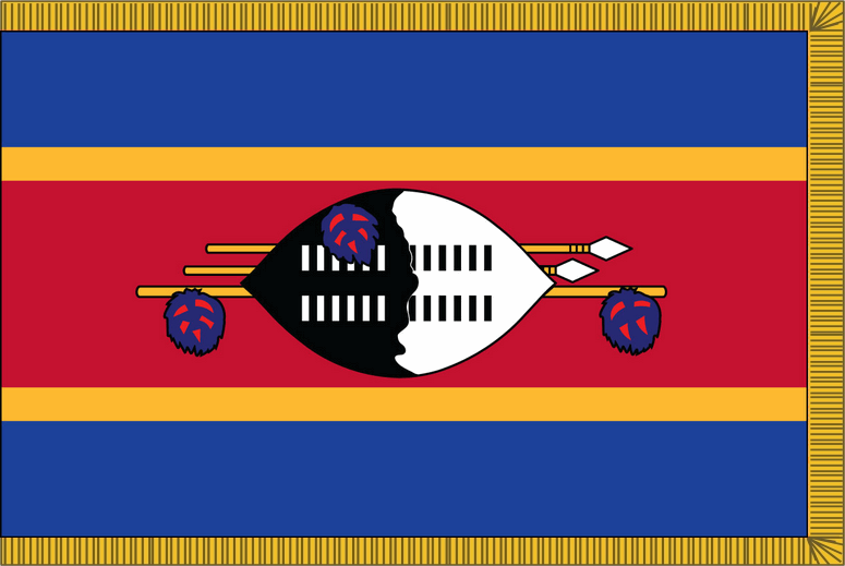 Swaziland Flag for Indoor Use