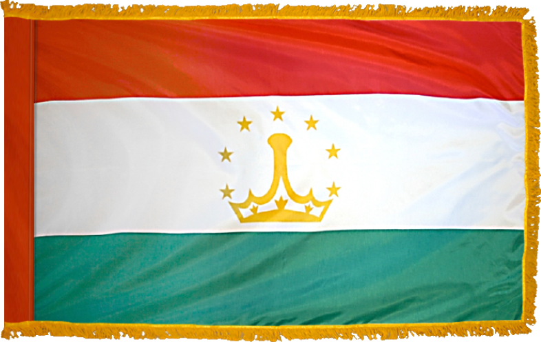 Tajikistan Flag for Indoor Use